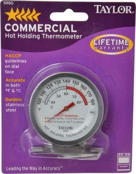 Taylor - Cooking & Refrigeration Thermometers Type: Cooking Thermometer Maximum Temperature (F): 180 - Caliber Tooling