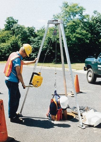 Gemtor - Confined Space Entry & Retrieval Systems Hoist Type: Tripod Hoist Base: Portable - Caliber Tooling