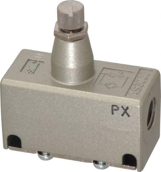 SMC PNEUMATICS - 1/4" Male NPT x 1/4" Female NPT Flow & Speed Control Valve - Inline Type - Caliber Tooling