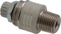 SMC PNEUMATICS - 1/8" Male NPT Metering Valve With Silencer - 3.6mm squared Orifice & 20 dB Noise Reduction Rate - Caliber Tooling