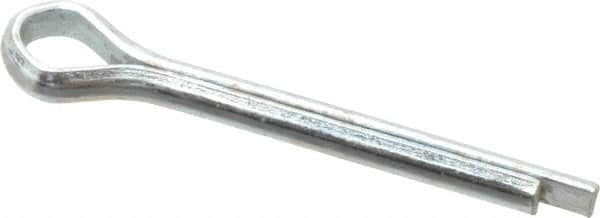 Value Collection - 3/32" Diam x 3/4" Long Extended Prong Cotter Pin - Grade 2, Zinc-Plated, Steel - Caliber Tooling