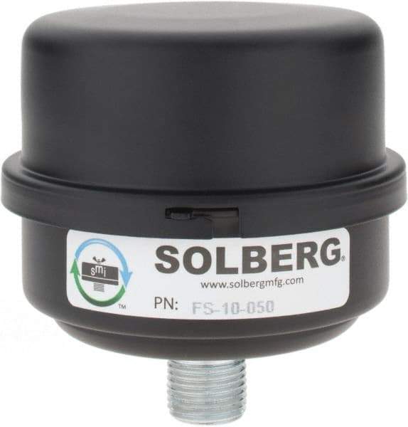 Made in USA - 1/2" Port, 4" High x 4" Wide, FRL Filter - 15 SCFM, 220°F Max - Caliber Tooling