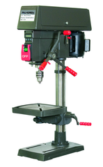 13" HD Bench Model Drill Press; Step Pulley; 16 Speed; 1/3HP 120V Motor; 123lbs. - Caliber Tooling