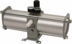 SMC PNEUMATICS - 1/2" NPT Booster Regulator - 63 Max SCFM, 1:2 Pressure Increase Ratio, 150 Max psi - Caliber Tooling