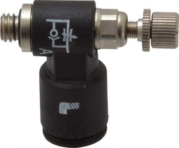 Legris - 10-32 Male NPT x 1/4" Tube OD Miniature Exhaust Valve - Caliber Tooling