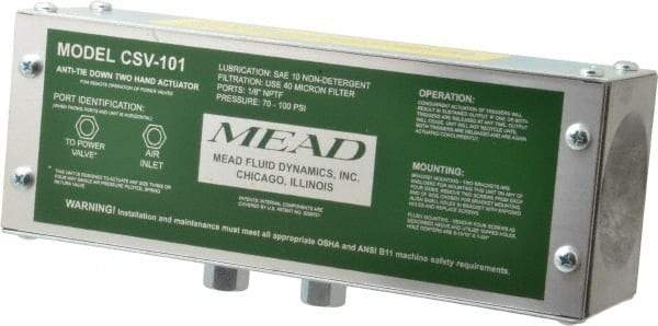 Mead - Standard Air Pilot Two Hand Control Unit - 120 Max psi - Caliber Tooling