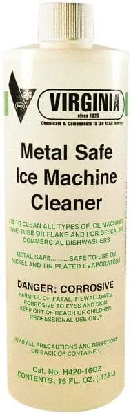 Parker - 16 oz Bottle Metal Safe Ice Machine Cleaner & Scale Remover - For Ice Machines: Cube, Tube, Flake & Commercial Dishwasher - Caliber Tooling