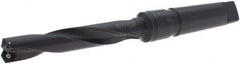 Allied Machine and Engineering - Series 1.5, 7/8" Max Diam, 4MT Taper Shank, Helical Flute Spade Drill - 4-3/4" Max Depth, 6-21/64" Body Length, 10-3/4" OAL, Standard Length, Through Coolant - Caliber Tooling