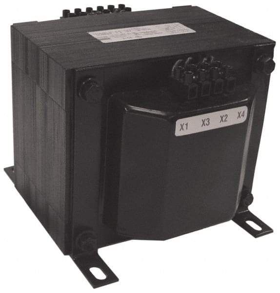 Sola/Hevi-Duty - 1 Phase, 0.5 kVA, Control Transformer - 2 Input, 1 Output Winding, 50/60 Hz, 6.93 Inch Deep x 5.56 Inch High, 131°F Temp Rise - Caliber Tooling