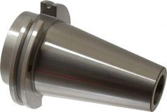 Accupro - CAT50 Taper Shank 1/4" Hole End Mill Holder/Adapter - 20mm Nose Diam, 1.38" Projection, Through-Spindle & DIN Flange Coolant - Exact Industrial Supply