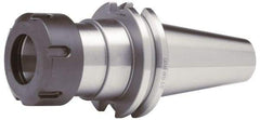 Accupro - 0.039" to 0.511" Capacity, 6" Projection, CAT40 Taper Shank, ER20 Collet Chuck - 0.0002" TIR, Through-Spindle & DIN Flange Coolant - Exact Industrial Supply