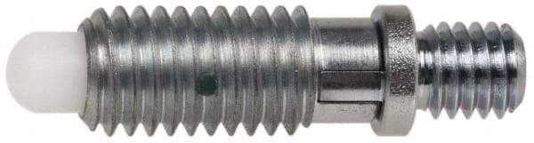 Gibraltar - 1/2-13, 7/8" Thread Length, 0.31" Max Plunger Diam, 0.75 Lb Init to 4 Lb Final End Force, Locking Knob Handle Plunger - Knobless Threaded Stud, 1-1/8" Length Under Head/Shoulder, 1/4" Plunger Projection - Caliber Tooling