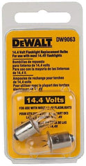 DeWALT - 14.4 Volt, Halogen Portable Work Light Replacement Bulb - Use with DW9063 - Caliber Tooling