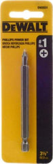 DeWALT - #1 Phillips Screwdriver Bit - 1/4" Hex Drive, 3-1/2" OAL - Caliber Tooling