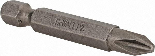 DeWALT - #2 Phillips Screwdriver Bit - 1/4" Hex Drive, 2" OAL - Caliber Tooling