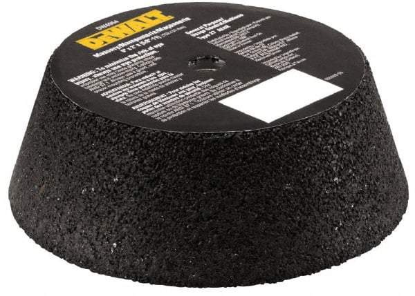 DeWALT - 6" Diam x 2" Thick, R Hardness, 16 Grit Surface Grinding Wheel - Aluminum Oxide/Silicon Carbide Blend, Type 11, Very Coarse Grade, 6,000 Max RPM, Metal Bond - Caliber Tooling