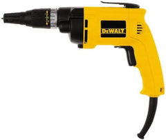 DeWALT - Pistol Grip Handle, 2,500 RPM, 132 In/Lb Torque, Electric Screwdriver - 1/4" Bit Holder, 120 Volts, 6.20 Amps - Caliber Tooling