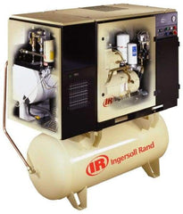 Ingersoll-Rand - 10 hp, 80 Gal Stationary Electric Rotary Screw Air Compressor - Three Phase, 150 Max psi, 34 CFM, 230 Volt - Caliber Tooling