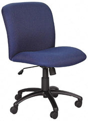 Safco - Mid Back Chair - 22-1/2" Wide x 20-3/4" Deep, Polyester Seat, Black - Caliber Tooling