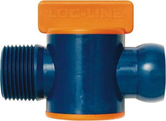 Loc-Line - 3/4" ID Coolant Hose NPT Valve - Male to Female Connection, Acetal Copolymer Body, NPT, Use with Loc-Line Modular Hose Systems - Caliber Tooling