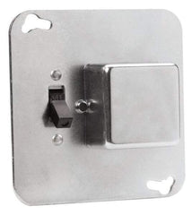 Cooper Bussmann - 125 VAC, Indicating Fuse Cover - For Use with 4 Inch Square Boxes, FUSTAT Plug Fuses and FUSTRON Plug Fuses - Caliber Tooling