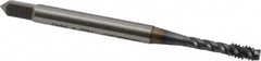 OSG - #6-32 UNC 3 Flute 3B Bottoming Spiral Flute Tap - Vanadium High Speed Steel, TiCN Finish, 2" OAL, Right Hand Flute, Right Hand Thread, H2, Series 303 - Caliber Tooling