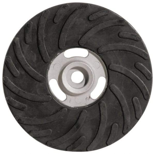 Made in USA - 7" Diam Locking Nut Disc Backing Pad - Soft Density, 8,500 RPM - Caliber Tooling