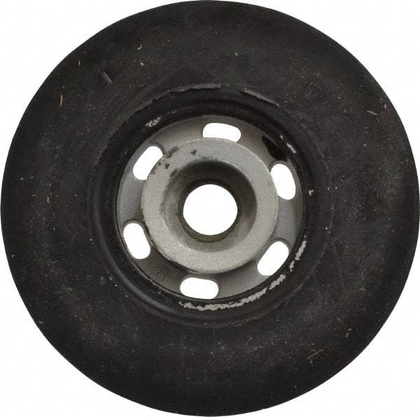 Made in USA - 4-1/2" Diam Disc Backing Smooth Backing Pad - 5/8" Shank Diam, Hard Density, 11,000 RPM - Caliber Tooling