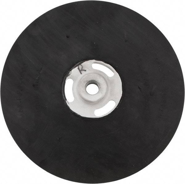 Made in USA - 9" Diam Locking Nut Disc Backing Pad - Medium Density, 6,500 RPM - Caliber Tooling