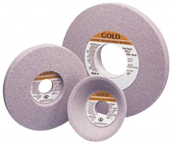 Grier Abrasives - 7" Diam x 1-1/4" Hole x 1/2" Thick, J Hardness, 46 Grit Surface Grinding Wheel - Caliber Tooling