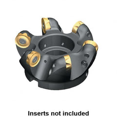 Kennametal - 3" Cut Diam, 3/8" Max Depth, 1" Arbor Hole, 5 Inserts, RCGT 64... Insert Style, Indexable Copy Face Mill - BMD300 Cutter Style, 22,000 Max RPM, 2" High, Series BMD - Caliber Tooling