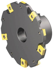 Kennametal - Shell Mount Connection, 5/16" Cutting Width, 0.56" Depth of Cut, 2-1/2" Cutter Diam, 3/4" Hole Diam, 6 Tooth Indexable Slotting Cutter - 90° LN Toolholder, LNE 1245... Insert - Caliber Tooling