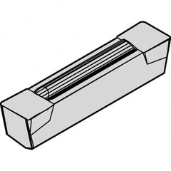 Kennametal - 400G Grade KY3500, 4mm Cutting Width Ceramic-SI Grooving Insert - 3.4mm Max Depth of Cut, Neutral, 0.4mm Corner Radius - Caliber Tooling