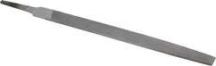 Nicholson - 8" Long, Second Cut, Mill American-Pattern File - Single Cut, 9/64" Overall Thickness, Tang - Caliber Tooling