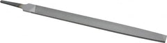 Nicholson - 10" Long, Second Cut, Mill American-Pattern File - Single Cut, 1-1/64" Overall Thickness, Tang - Caliber Tooling