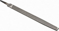 Nicholson - 10" Long, Smooth Cut, Mill American-Pattern File - Single Cut, 11/64" Overall Thickness, Tang - Caliber Tooling