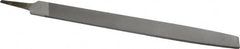 Nicholson - 14" Long, Smooth Cut, Mill American-Pattern File - Single Cut, 1/4" Overall Thickness, Tang - Caliber Tooling