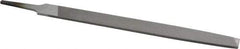 Nicholson - 10" Long, Second Cut, Flat American-Pattern File - Double Cut, 11/64" Overall Thickness, Tang - Caliber Tooling