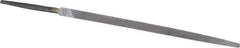 Nicholson - 4" Long, Taper American-Pattern File - Single Cut, Tang - Caliber Tooling