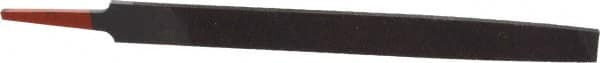 Simonds File - 8" Long, Smooth Cut, Mill American-Pattern File - Single Cut, 9/64" Overall Thickness, Tang - Caliber Tooling