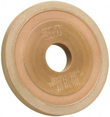 3M - 5" Diam, 1-1/4" Hole Size, 1/4" Overall Thickness, 220 Grit, Type 1 Tool & Cutter Grinding Wheel - Very Fine Grade, CBN, Resinoid Bond - Caliber Tooling