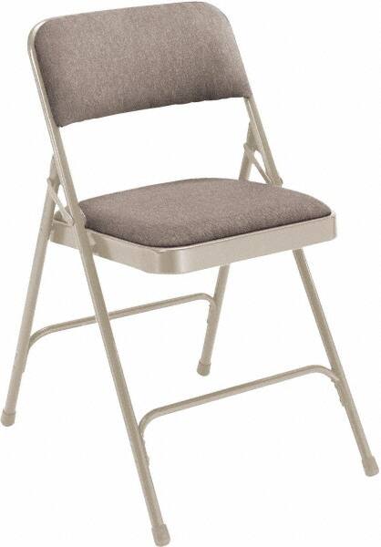 NPS - 18-3/4" Wide x 20-1/4" Deep x 29-1/2" High, Fabric Folding Chair with Fabric Padded Seat - Greystone - Caliber Tooling