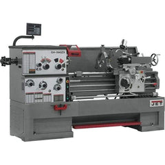 Jet - 16" Swing, 40" Between Centers, 230 Volt, Triple Phase Engine Lathe - 7MT Taper, 7-1/2 hp, 25 to 1,800 RPM, 3-1/8" Bore Diam, 40" Deep x 48" High x 97-1/2" Long - Caliber Tooling