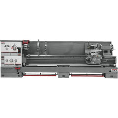 Jet - 26" Swing, 120" Between Centers, 230 Volt, Triple Phase Engine Lathe - 6MT Taper, 10 hp, 40 to 1,800 RPM, 4-1/8" Bore Diam, 46" Deep x 75" High x 182" Long - Caliber Tooling