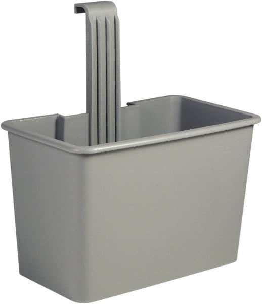 Unger - 8 Gal Polypropylene Side Bucket - Gray, For Use with SCFPG, COMBR, COMBG - Caliber Tooling