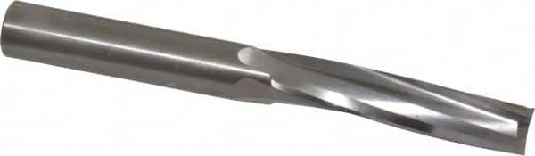 Onsrud - 1/2" Cutting Diam x 2-1/8" Length of Cut, 3 Flute, Upcut Spiral Router Bit - Uncoated, Right Hand Cut, Solid Carbide, 4-1/2" OAL x 1/2" Shank Diam, Three Edge, 10° Helix Angle - Caliber Tooling