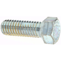 Hex Head Cap Screw: 3/4-10 x 2-1/2″, Grade 9 Alloy Steel, Zinc-Plated Clear Chromate