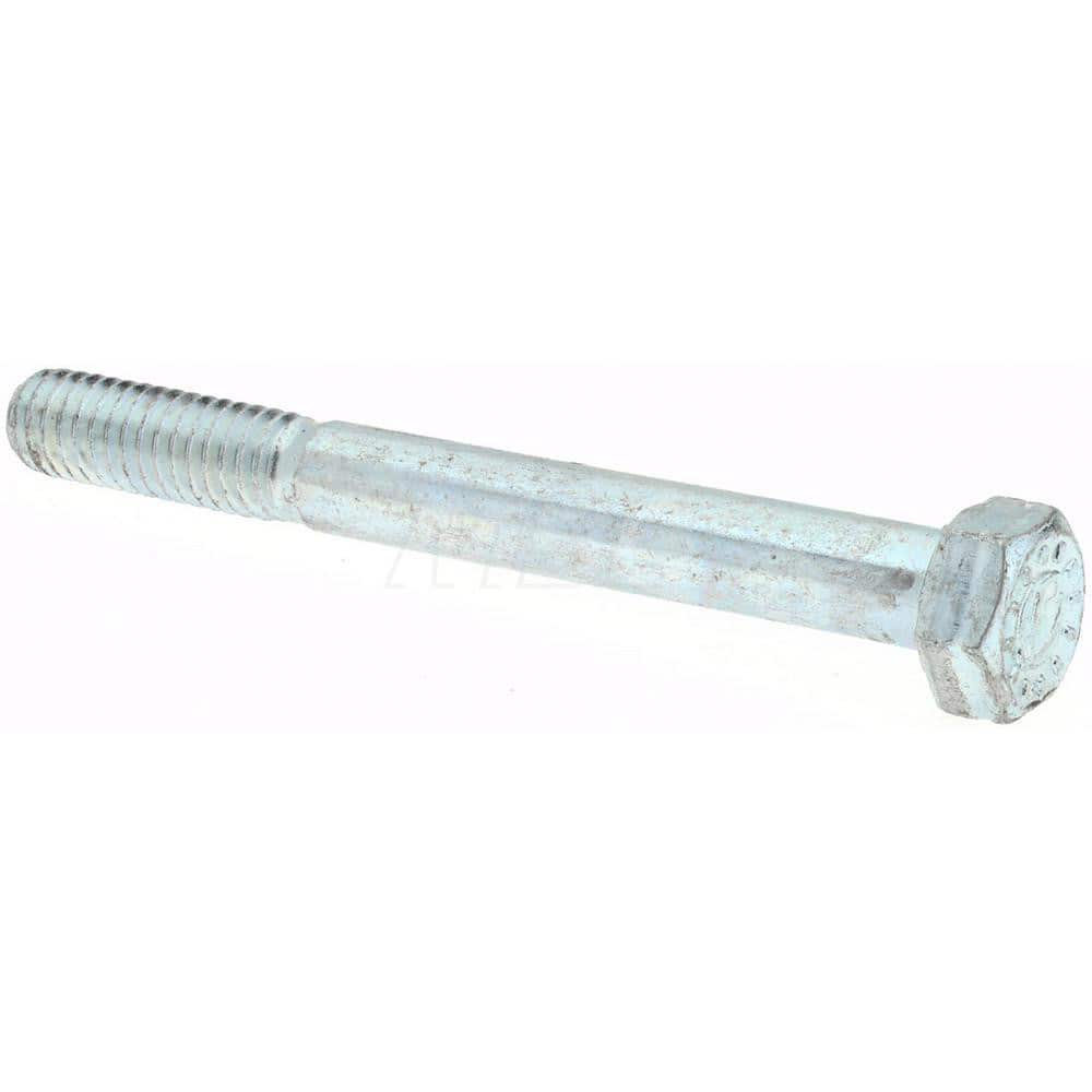 Hex Head Cap Screw: 3/4-10 x 5-1/2″, Grade 9 Alloy Steel, Zinc-Plated Clear Chromate