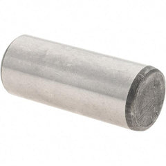 Value Collection - 1/2" Diam x 1-1/4" Pin Length Grade 8 Alloy Steel Standard Dowel Pin - C 50-58 Hardness, 51,000 Lb Breaking Strength, 1 Beveled & 1 Rounded End - Caliber Tooling