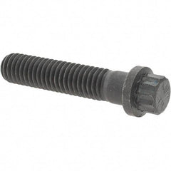 Value Collection - 3/8-16 UNC, 1-3/4" Long, 12 Point Drive Flange Bolt - Alloy Steel, Plain Finish - Caliber Tooling